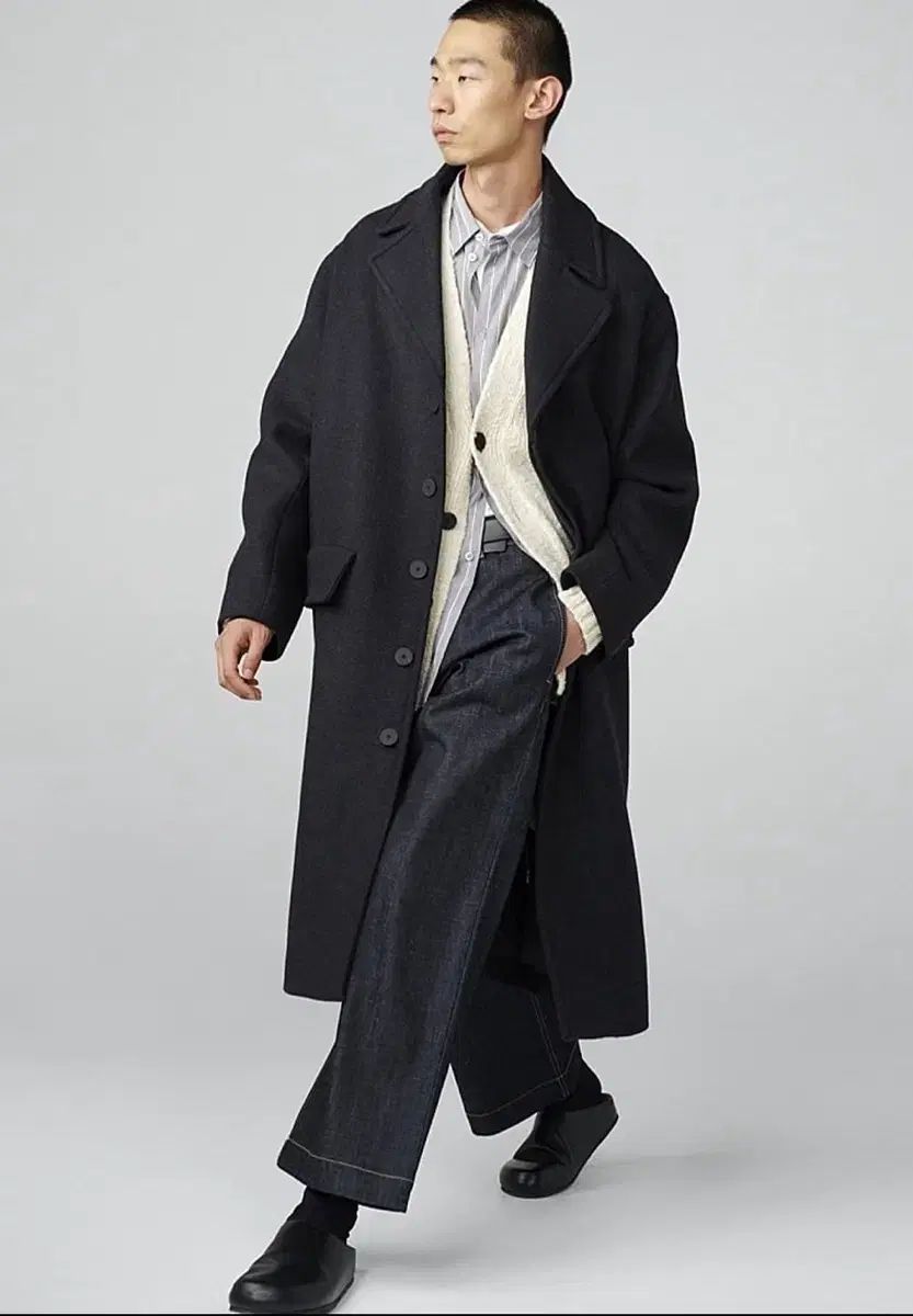 スタジオ ニコルソン sampson コート チャコール studio nicholson