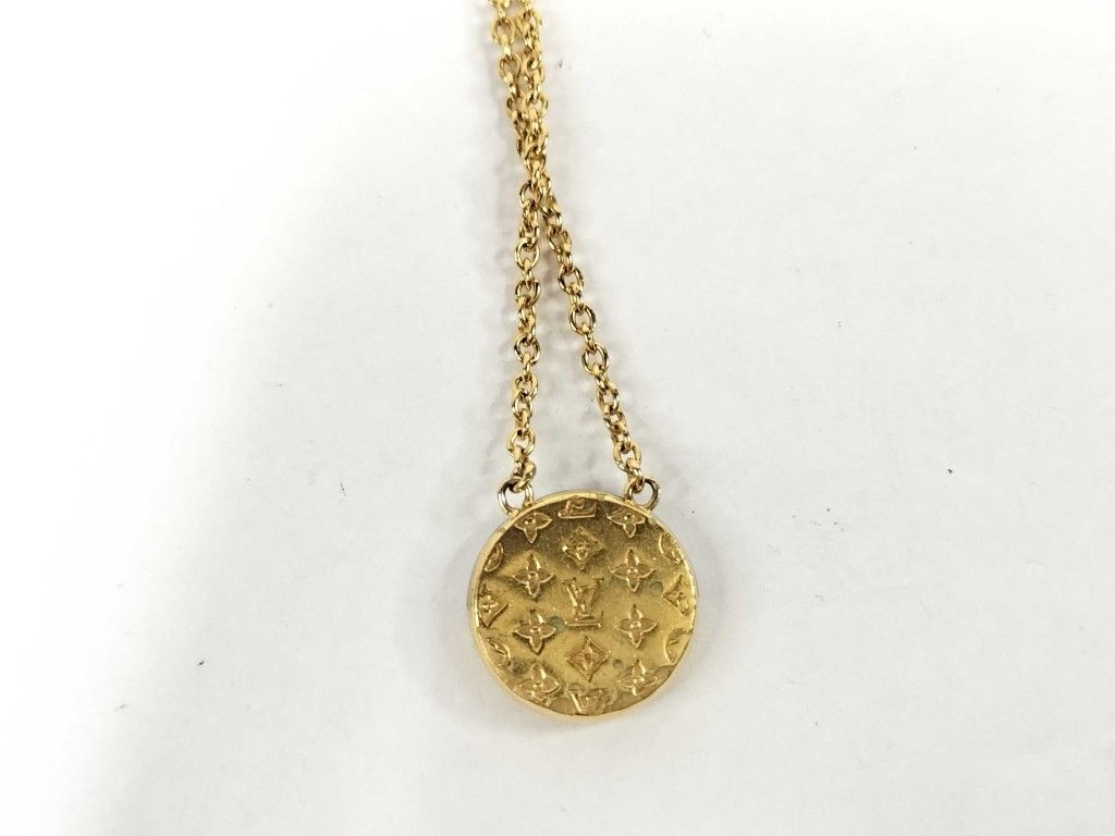 LOUIS VUITTON ルイヴィトン ネックレス コリエ L TO V M69643 ゴールド シルバー メタル ユニセックス