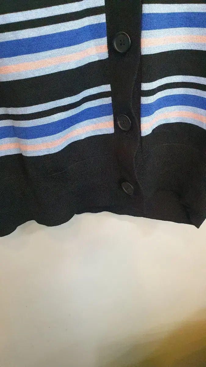 ストライプカーディガンXL