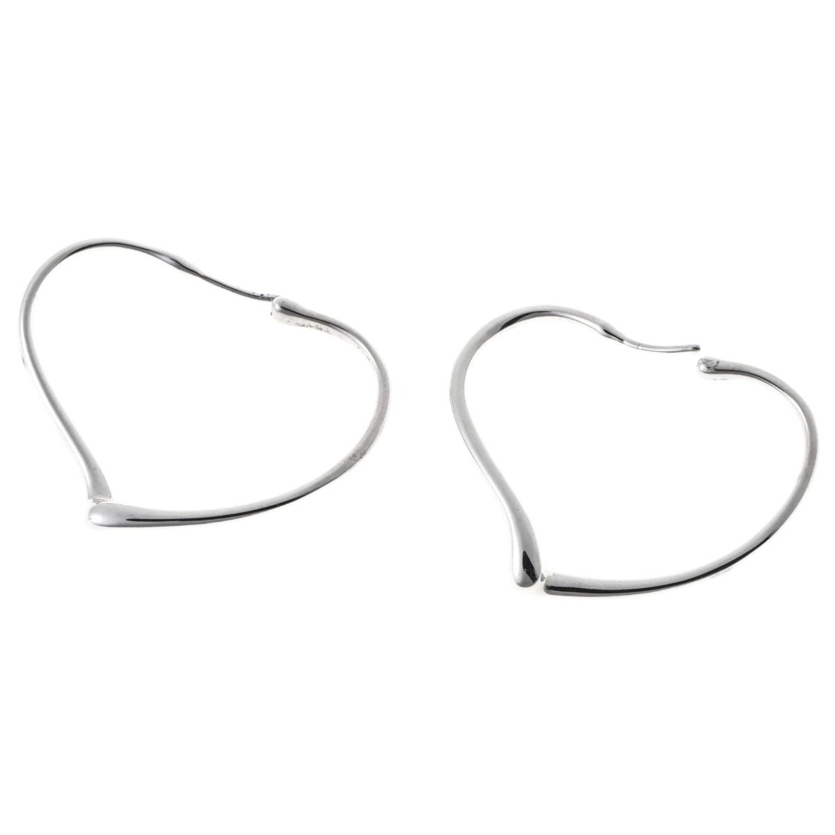 Tiffany ティファニー 925 オープンハート フープ ピアス スモール ティファニー/TIFFANY オープン ハート フープ ピアス スモール Sv.925