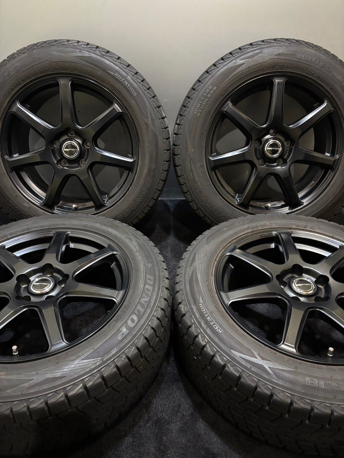 225 60 R 17 DUNLOP WINTER MAXX SJ 8 21年製 PRD 17インチ 7 J 48 114 3 5 H スタッドレス 4本 エクストレイル フォレスター 南7 K 486