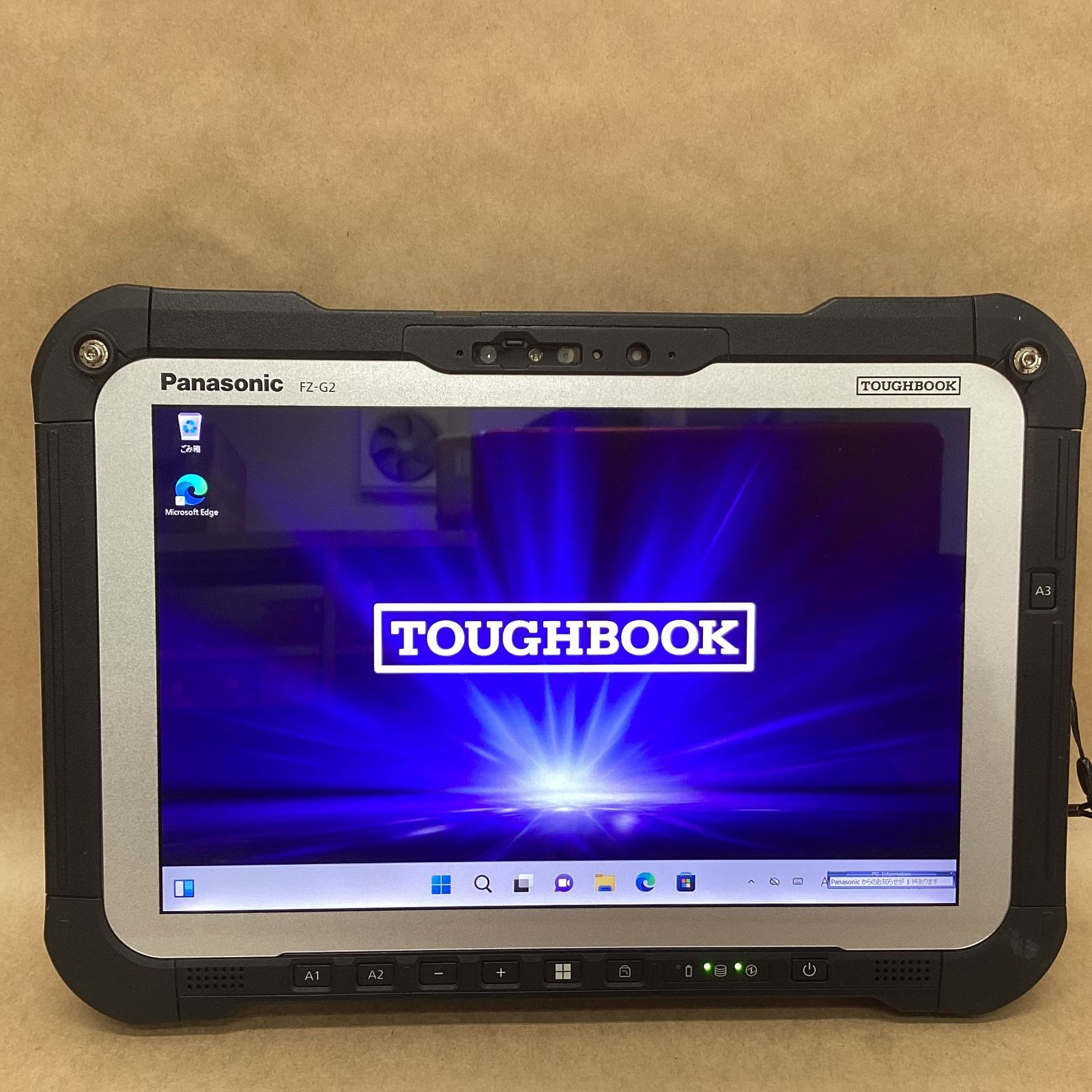 PANASONIC タブレット TOUGHBOOK FZ-G2ABHBLKJ CI5 10310U -1.7GHZ 8GB 256GB 10.1インチ WIN11P WLAN WWAN BLUETOOTH カメラ スタイラス
