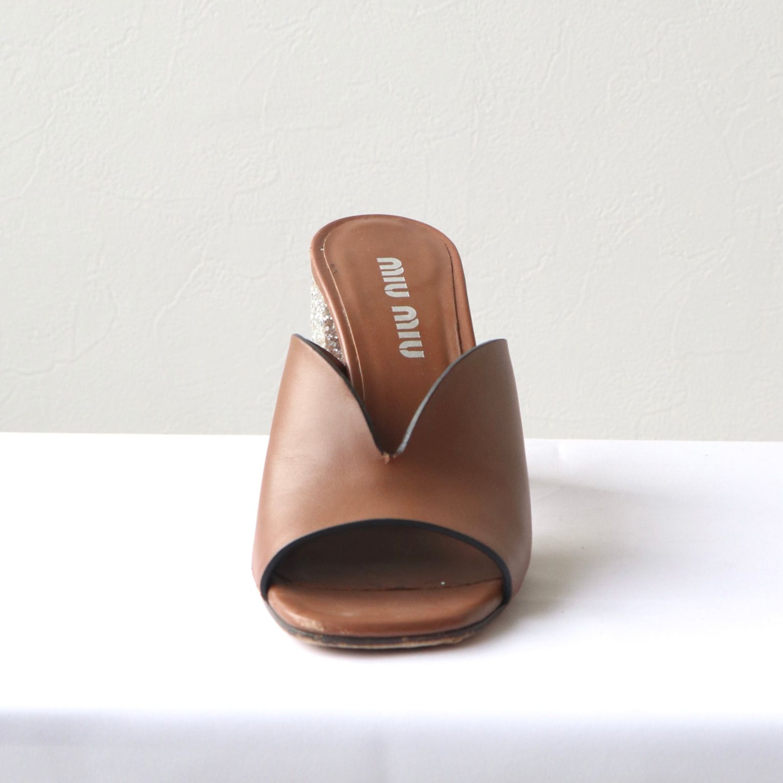 パンプス ブラウン