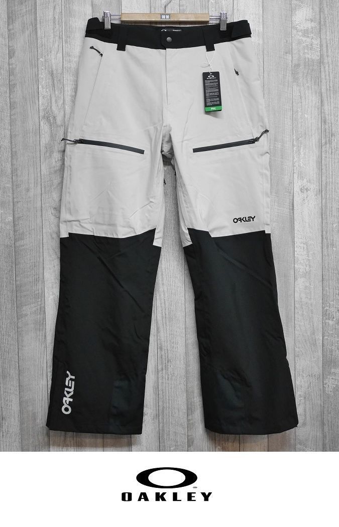 26 OAKLEY TNP LINED SHELL PANT 2.0 - Mサイズ - MIST BLACK スノーボード ウェア パンツ