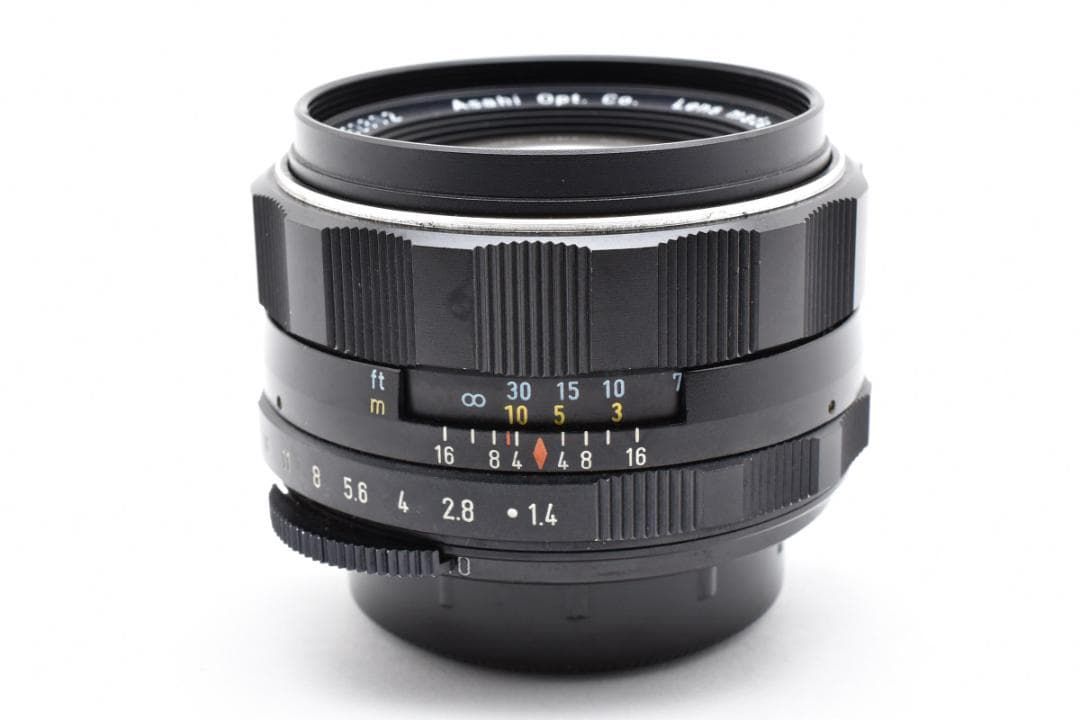  黄変なし Super Takumar 50 mm F 1.4 フード付 C 109 レンズ(単焦点) カメラ