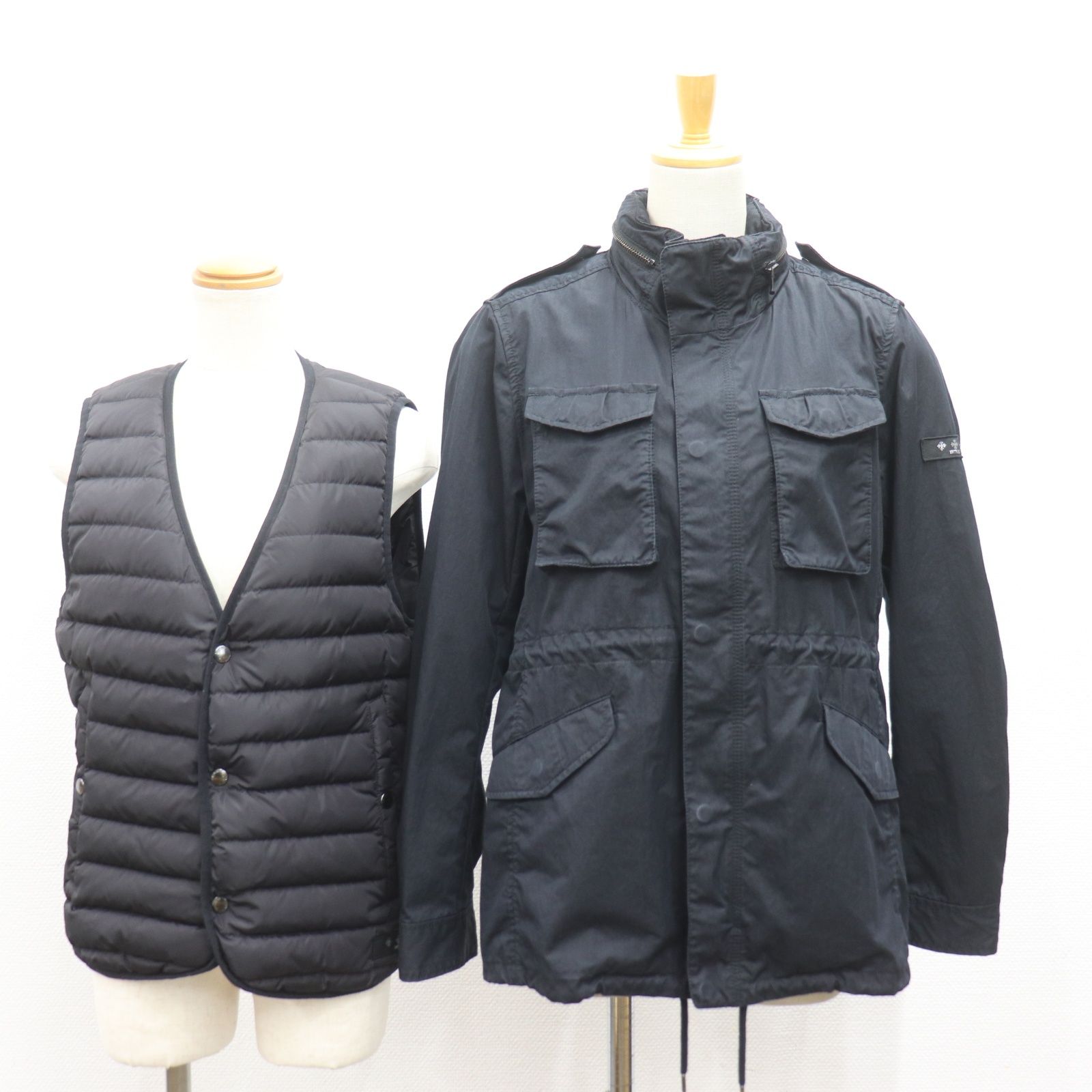 ITJ2VAXPVVA8 TATRAS タトラス BORBONE ダウンライナー付 ミリタリージャケット アウター MTA17S4429 ブラック 黒 メンズ サイズ02