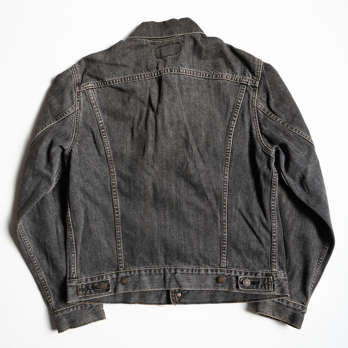 雰囲気抜群 90s LEVI S 70505-0257 先染めブラックデニムジャケット 40 リーバイス 90年代 25101266