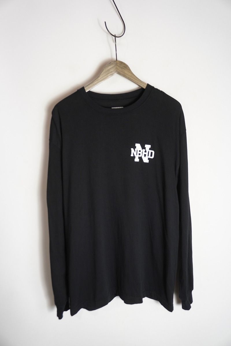 正規 25SS NEIGHBORHOOD ネイバーフッド NH.TEE LS-12 251PCNH-LT12 長袖 Tシャツ ロンT カットソー ブラック 黒L本物1024P
