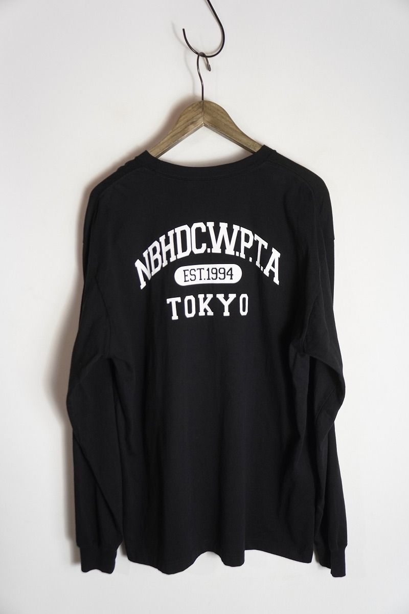 正規 25SS NEIGHBORHOOD ネイバーフッド NH.TEE LS-12 251PCNH-LT12 長袖 Tシャツ ロンT カットソー ブラック 黒L本物1024P