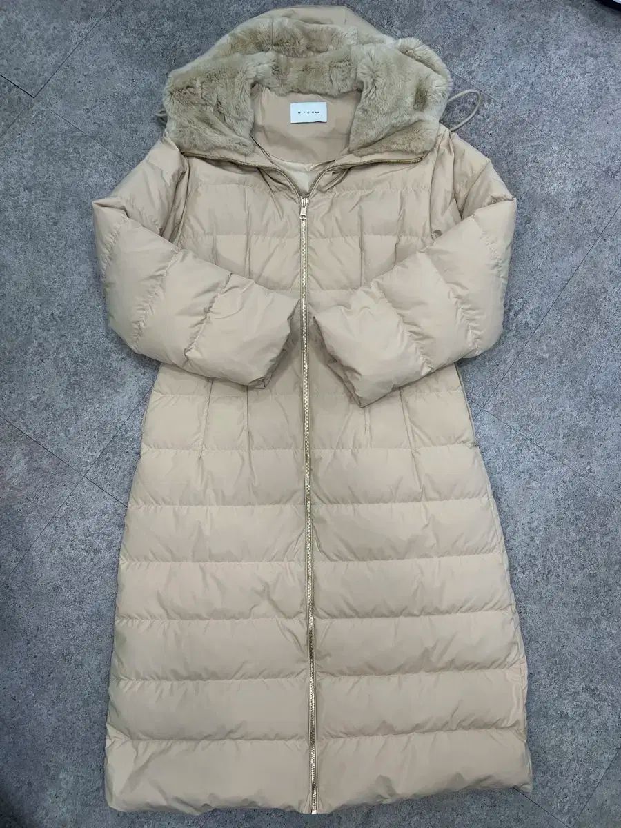 itMICHAA フード ファー ロング ダウン