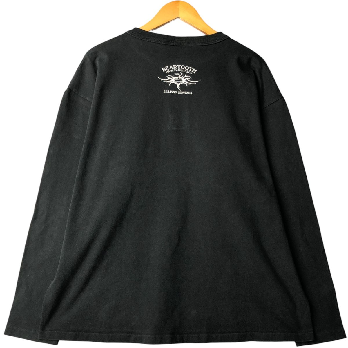 古着 90年代 ハーレーダビッドソン Harley-Davidson ヘンリーネック ロングTシャツ ロンT メンズXL相当 ヴィンテージ eaa590464