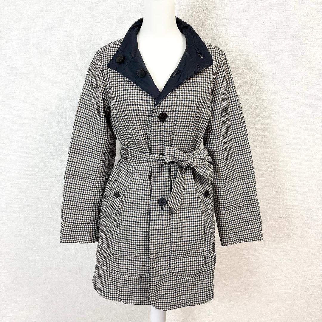 8 チェックネイビー