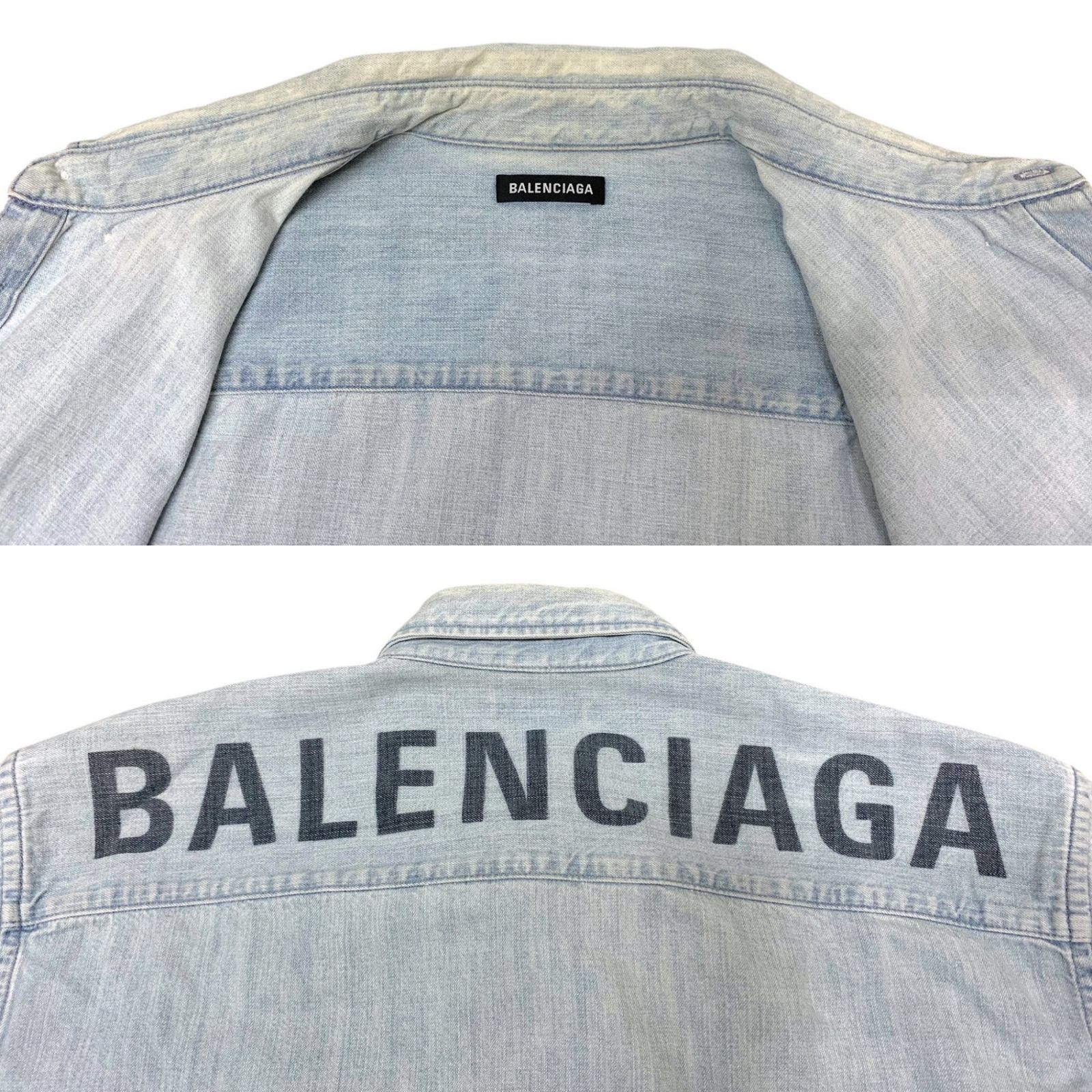 長袖シャツ バックロゴ