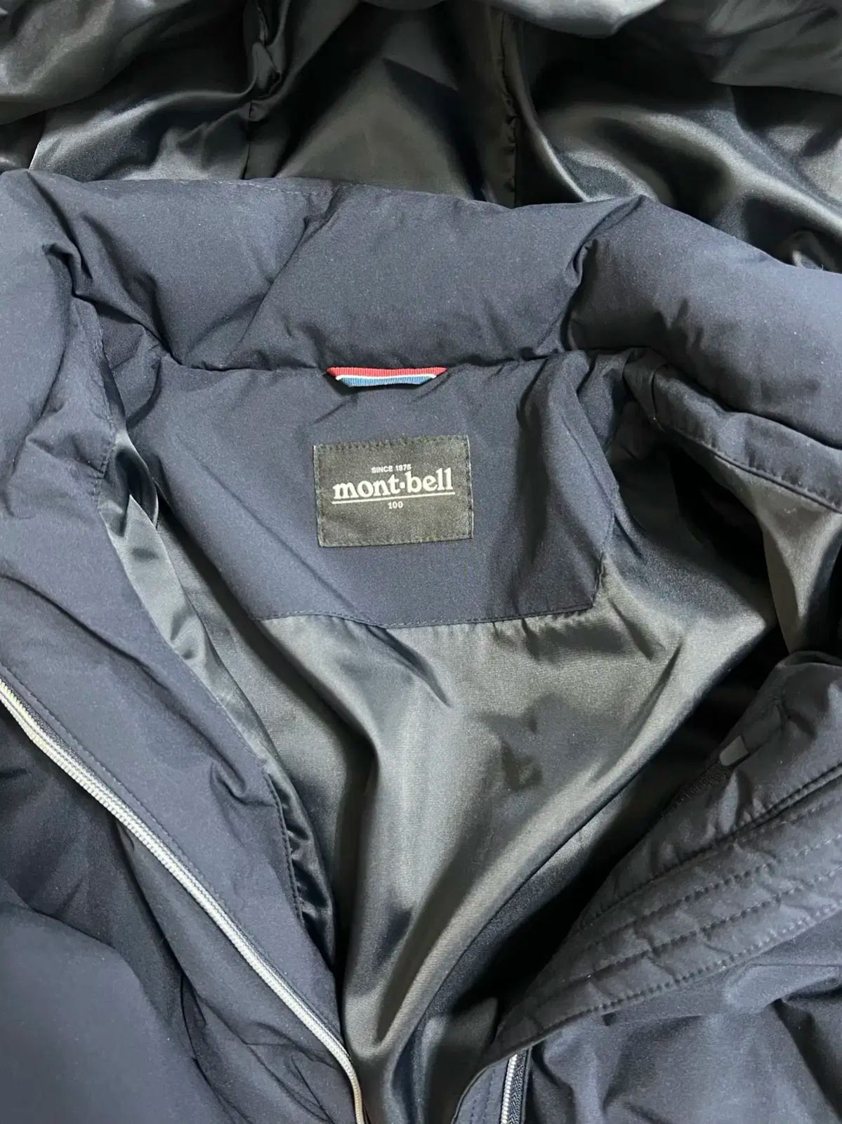 モンベル メンズ ブラック グースダウン ダウンジャケット フード付き 100 GULLKHAN_COM