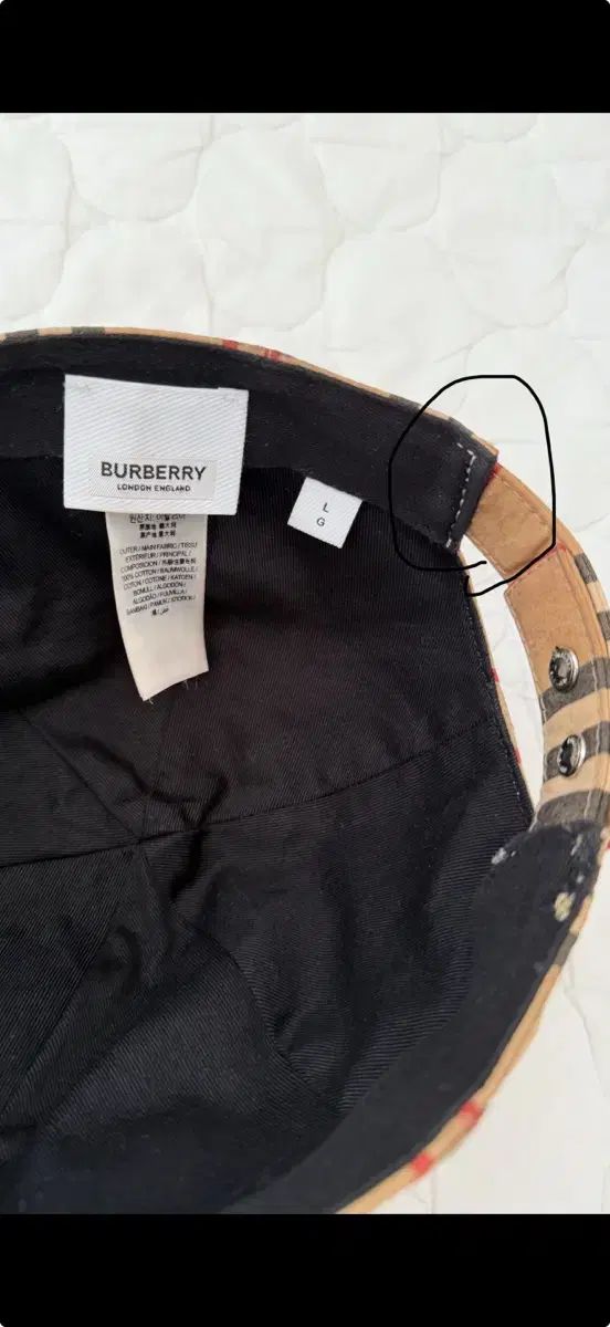  バーバリー TB 刺繍 ベースボールキャップ 帽子 Lサイズ その他 キャップ