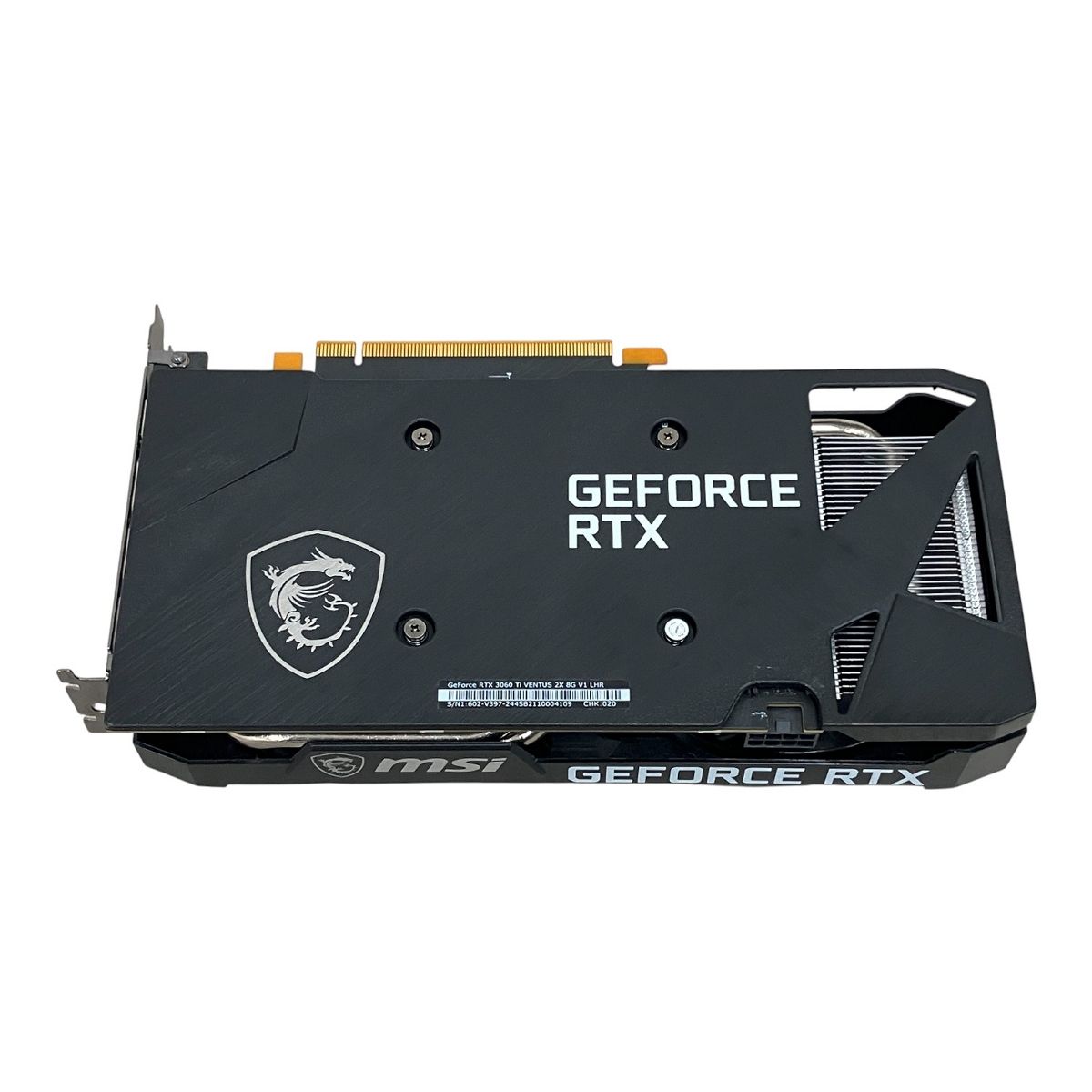 msi GeForce RTX 3060 Ti VENTUS 2 X 8 G V 1 LHR グラフィックボード グラボ GPU パソコン PC パーツ グラフィックボード グラボ ビデオカード PCパーツ