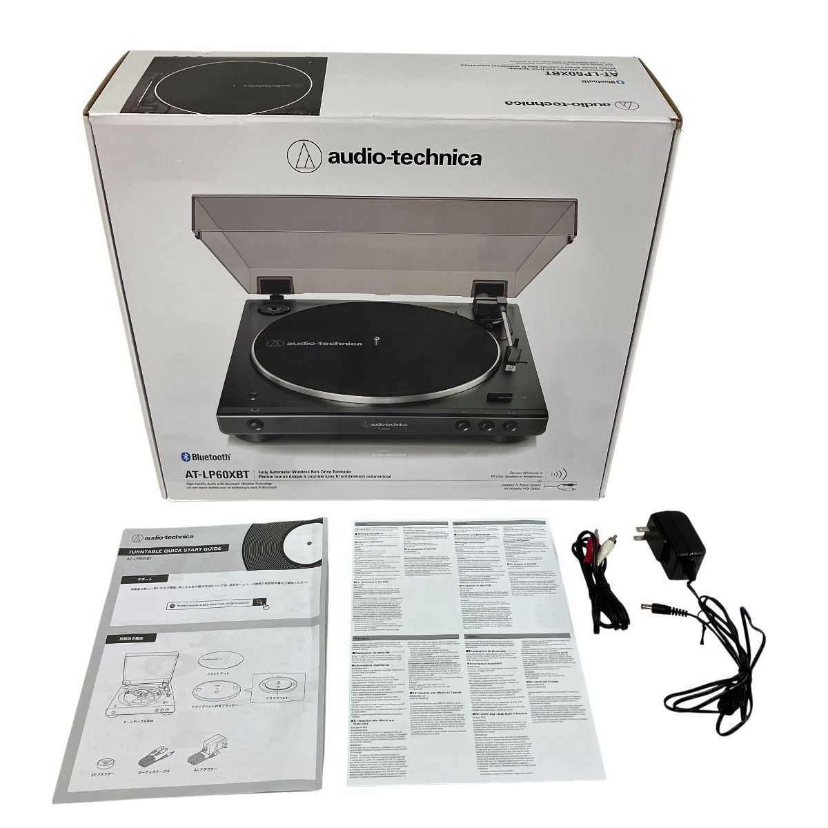 オーディオテクニカ AT-LP60XBT-GBK レコードプレーヤー 良好T10569470