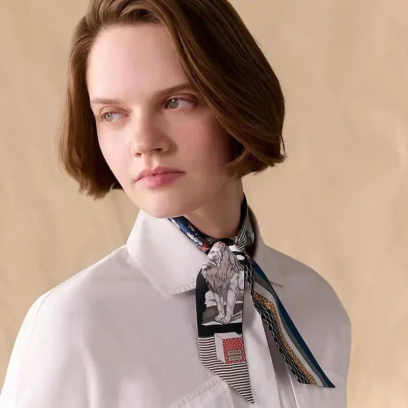 エルメス 大劇場 グランド ツイリー シルク レディース スカーフ H063761S 24