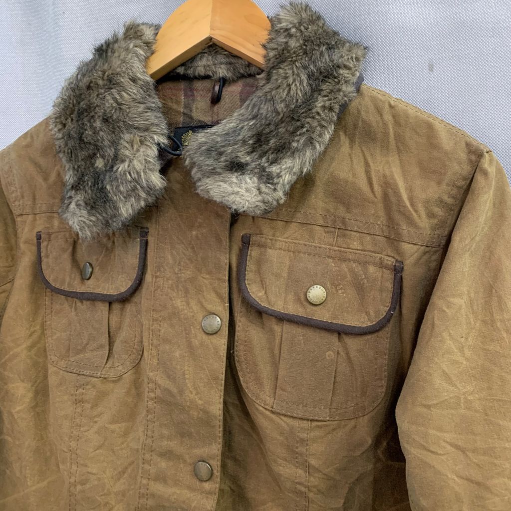 Barbour バブアー FUR TRIM UTILITY ファー トリム ユーティリティ UK 12 サイズ No.I470