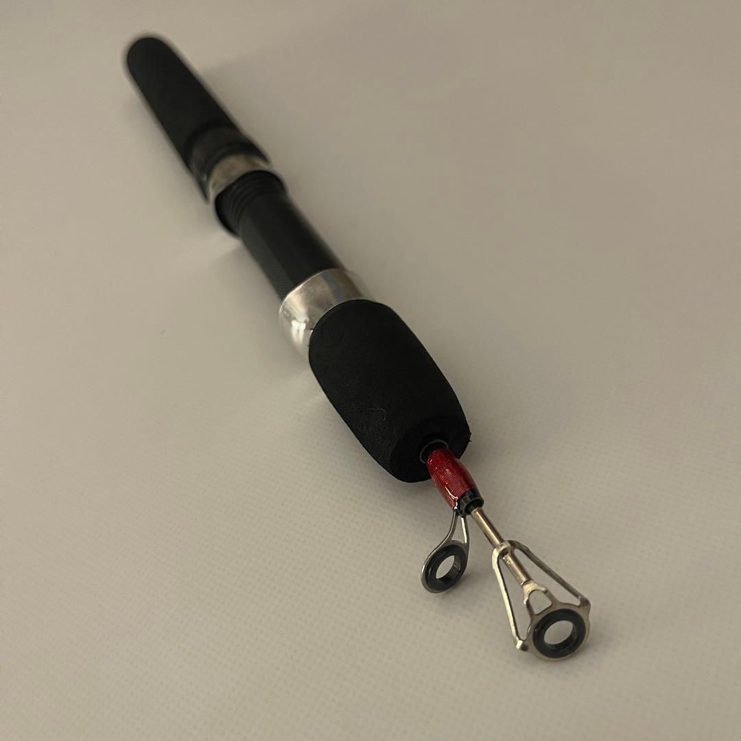 2本セット コンパクトロッド 62cm リール付き 短竿 穴釣り ワカサギ