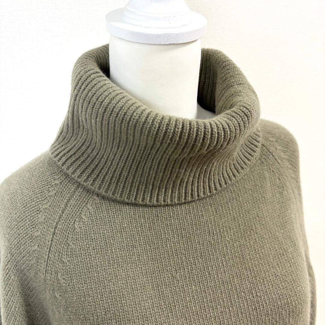 カシミヤ混 ワイド袖