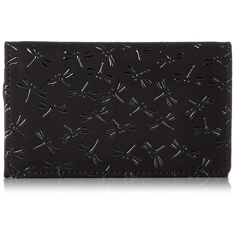 他まとめ売り インデンヤ 名刺入れ 2501-1008 黒地鹿革×黒漆 とんぼ柄 2501-01-008 ワゴンセールも実施中。