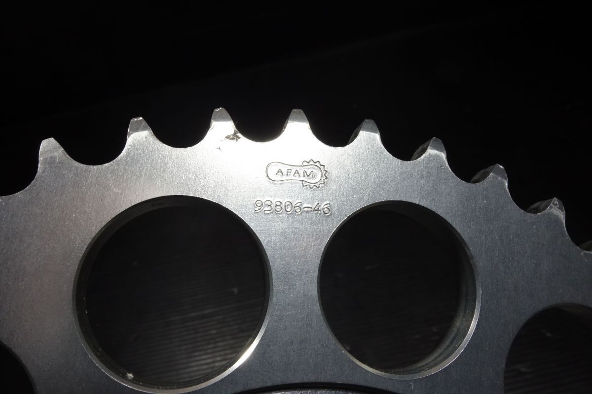 AFAM リアスプロケット シルバー 93806-46 ダイマグホイール アファム R20251027 BRIGHTFACE_UK