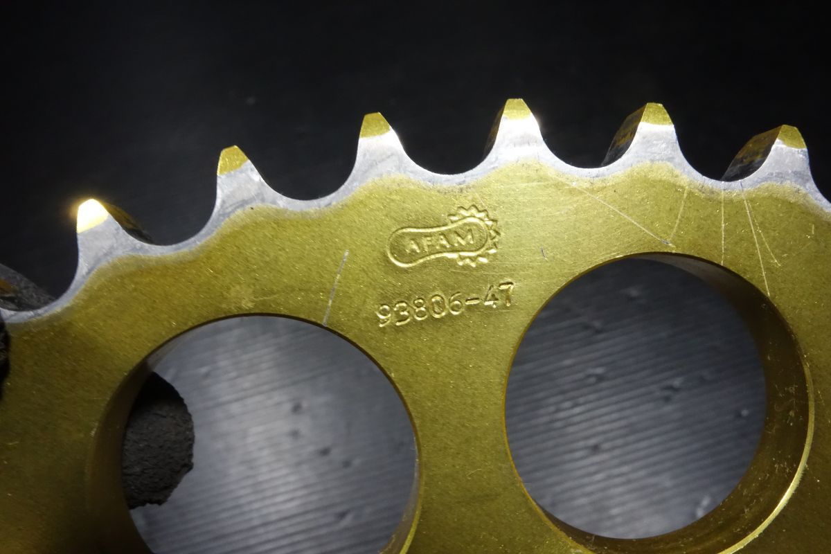 AFAM リアスプロケット ゴールド 93806-47 ダイマグホイール アファム R20251027 BRIGHTFACE_UK