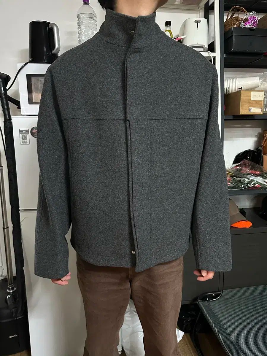 レイ17 セプテンバー メンズ オーバーサイズ コート グレー 48