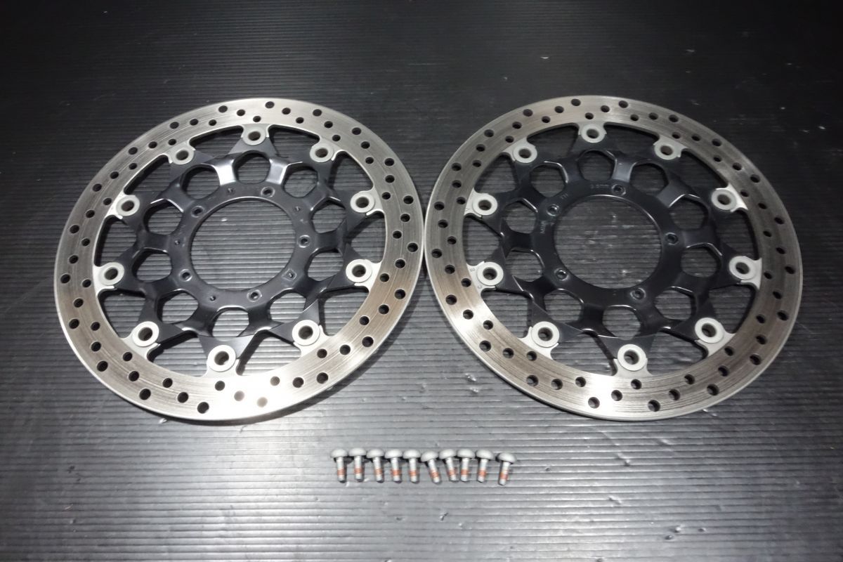 フロント ブレーキ ディスクローター 左右セット 取付け ボルト ネジ ホンダ 純正 残4.4mm VFR1200F-DCT SC63 R20251027