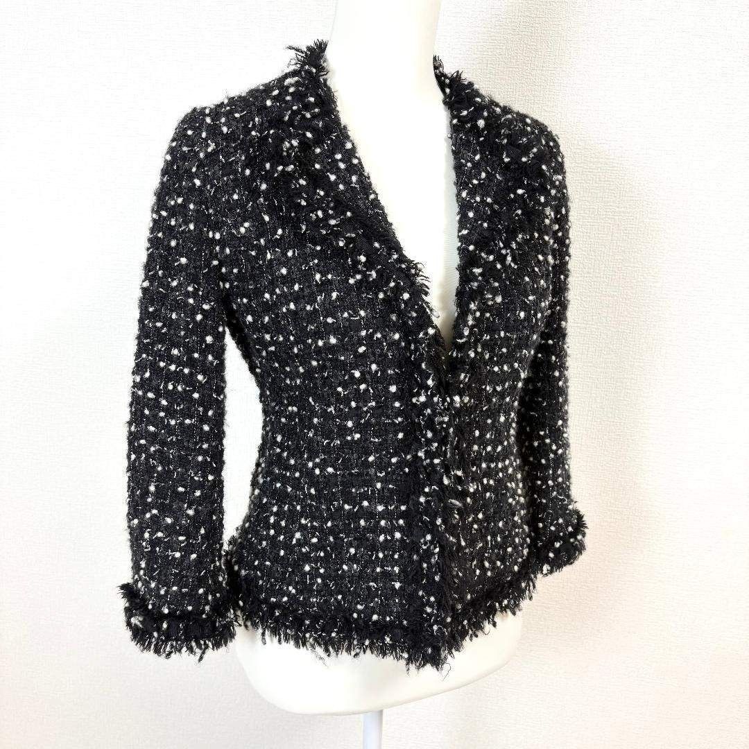 MaxMara studio ツイードジャケット 38 ブラック