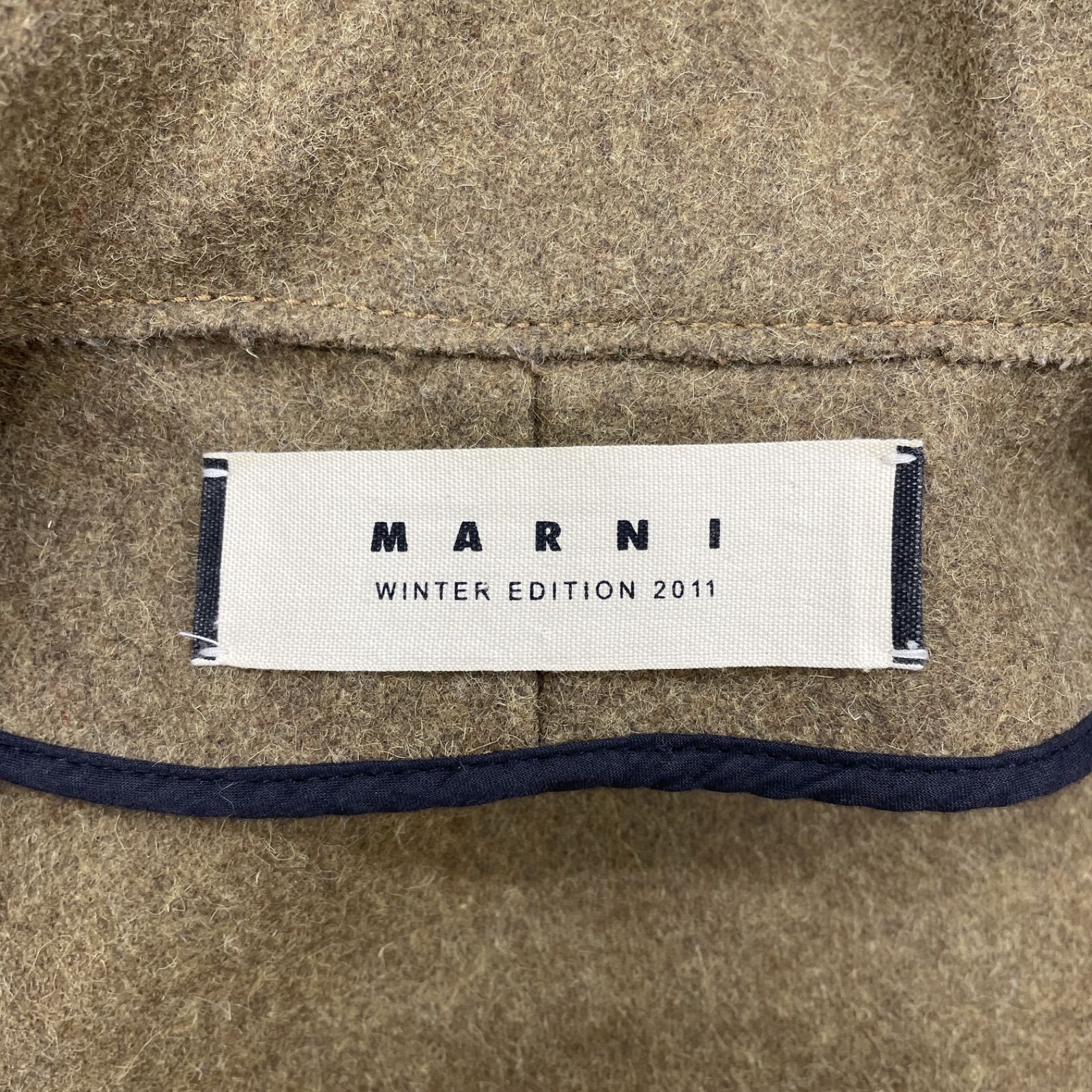MARNI マルニ ショートコート ジャケット ボリュームスリーブ アルパカ モヘヤ マスタードブラウン ポルトガル製 レディース 40 GULLKHAN_COM