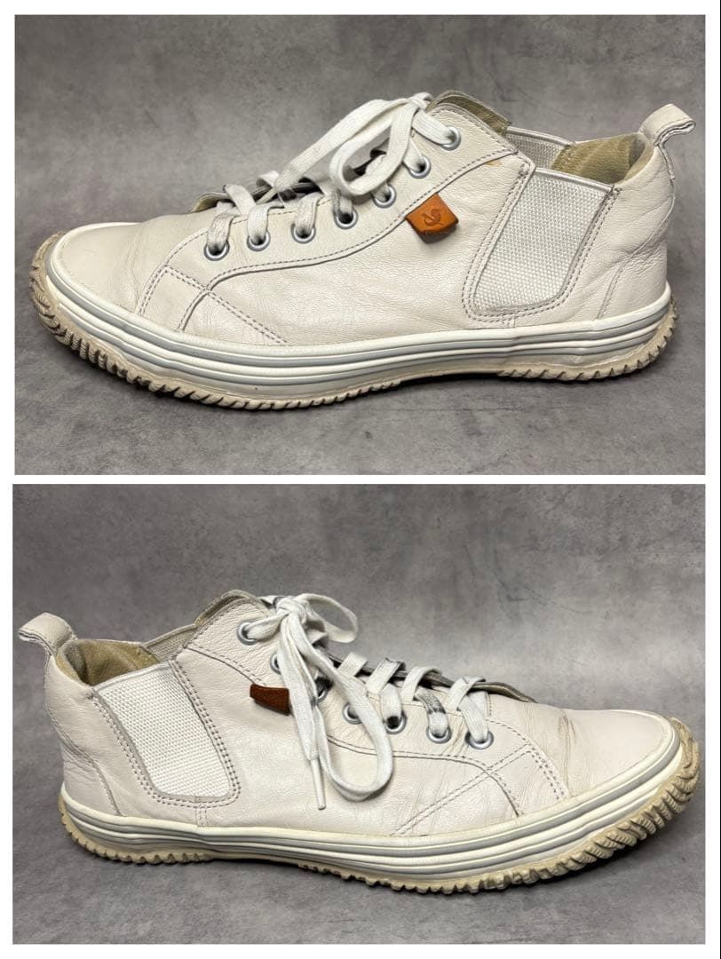 SPINGLE MOVE スピングルムーブ レザースニーカー ホワイト Sサイズ