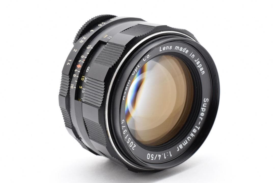  黄変なし Super Takumar 50 mm F 1 4 フード付 C 110 レンズ(単焦点) カメラ