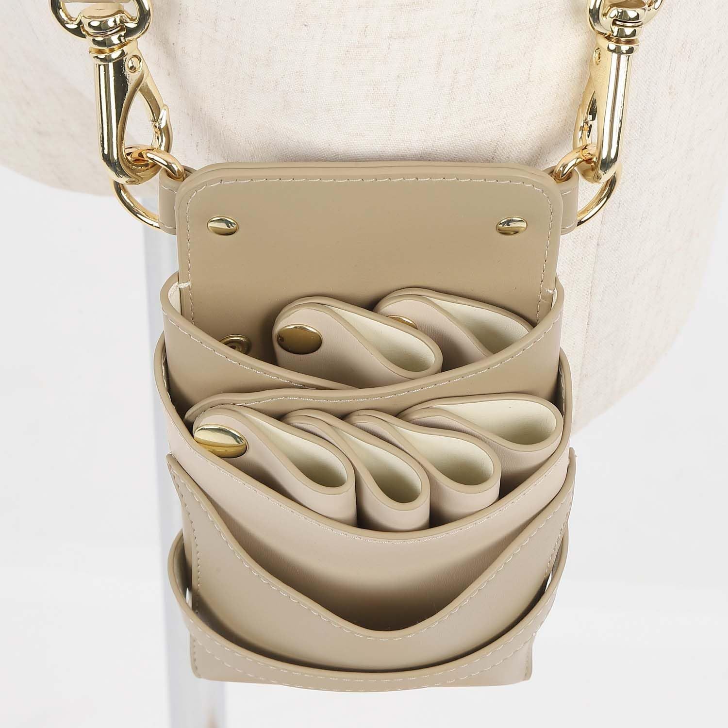 DEEDS シザーケース専門メーカー シエーナ no 409 カフェオレ ゴールド金具