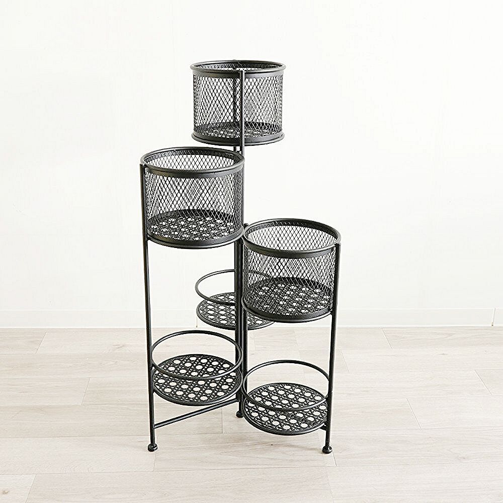 スタンドプランター インテリア エクステリア兼用 ディスプレイ台フラワーベース スタンド おしゃれ ガーデニング インテリア 北欧 雑貨 リビング アイアン プランター スタンド デザイン スチール プランター ラック 庭 花台 おしゃれ コーナー 北欧