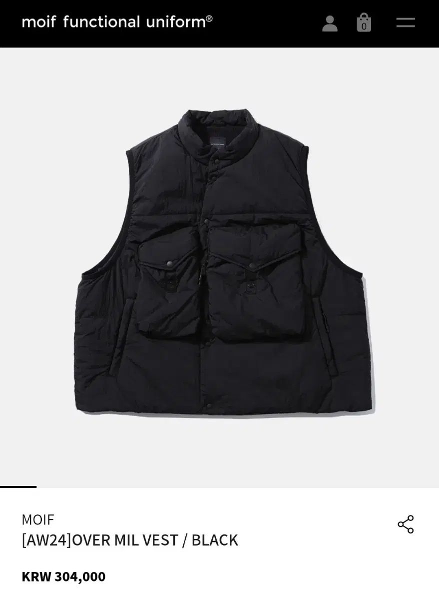 2 24 fw moif functional uniform オーバ ミール BEST ブラック