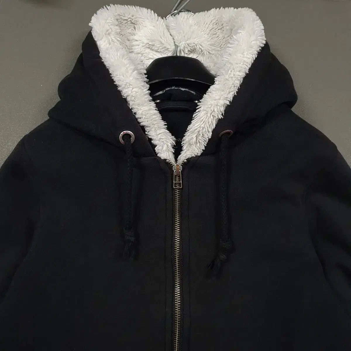 レディース S 90 ムースナックルズ シルバー Classic BUNNY セーター シープスキン WHO ジップアップ フーディー ブラック