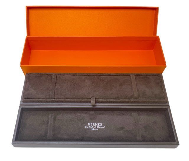 エルメス ブレスレットケース ネックレスケース 空き箱 空箱 ボックス 説明書 ブレスレット用 時計ケース 時計収納 HERMES 箱 ＢＯＸ