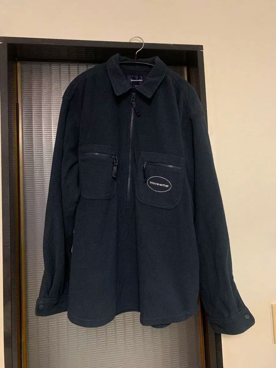 ディスイズネバーザット フリース ジップアップ ネイビー XL フリース