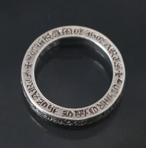 CHROME HEARTS 銀座店 クロムハーツ スペーサーリング 3mm FUCK YOU 2P ダイヤ 指輪 メンズ シルバー SV925 約12号 100903