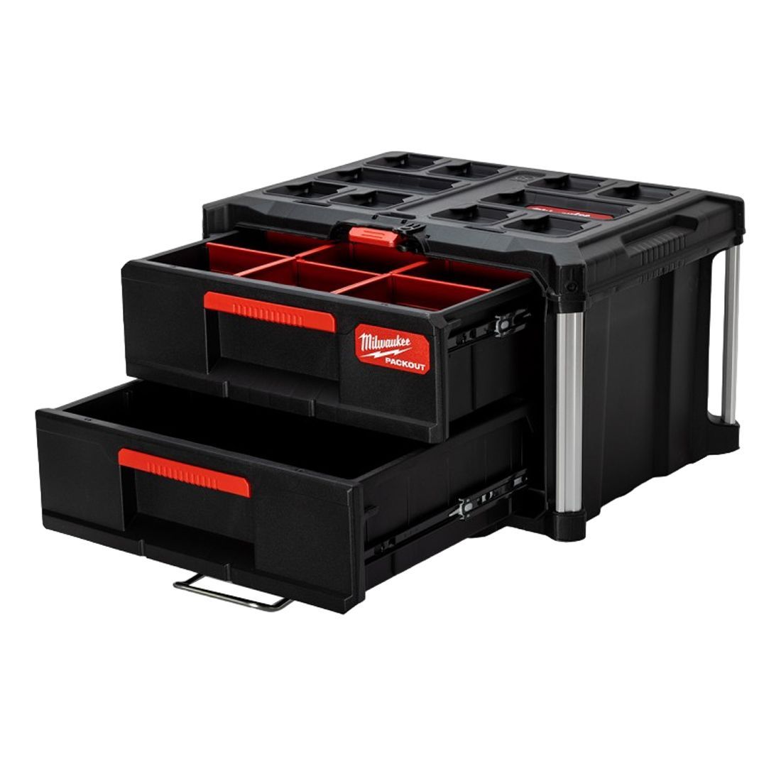 ミルウォーキー ブラック パックアウト 引き出し収納 2段 4932472129 ツールボックス Milwaukee BLACK PACKOUT