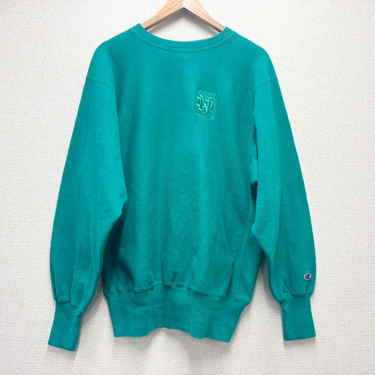 Champion リバースウィーブ 90s パーカー グリーン XLサイズ 古着 メンズ チャンピョン