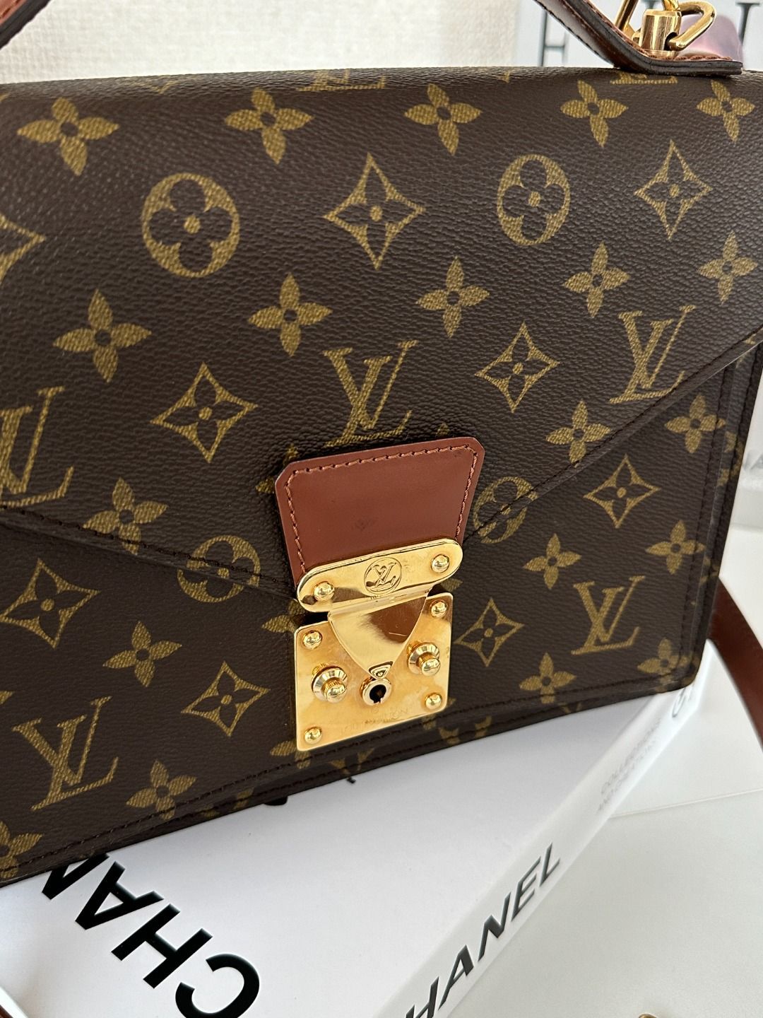 Louis Vuitton ルイ ヴィトン モノグラム モンソー 2WAY ハンドバッグ ショルダーバッグ