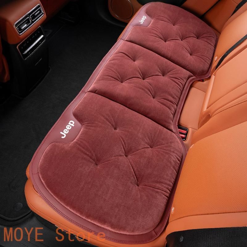ジープ JEEP ワインレッド 車用 前座席用2枚 後部座席用1枚 シートクッション 座布団 シートカバー フランネルの表面 冬の座布団 滑り止め zd1104 LAWEED_CL