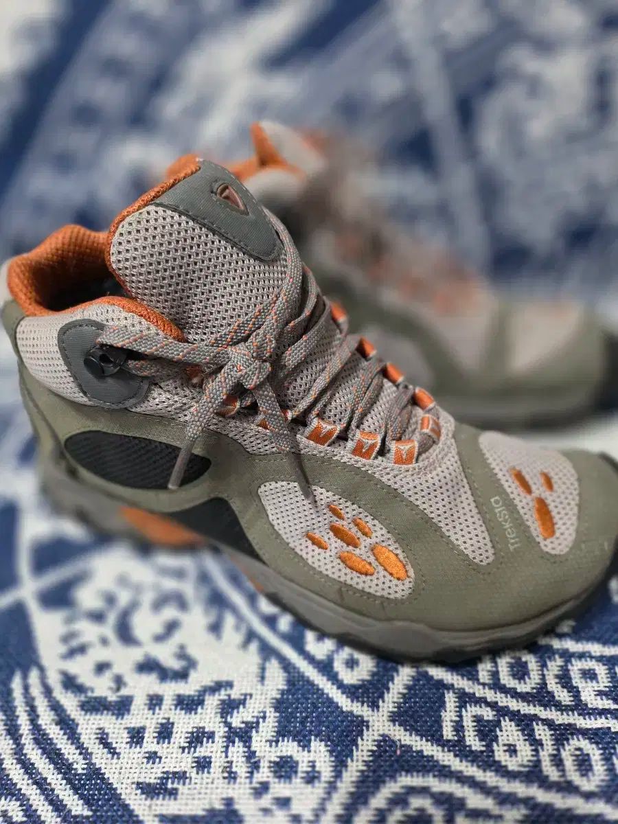 トレクスタ 登山靴 グレー オレンジ