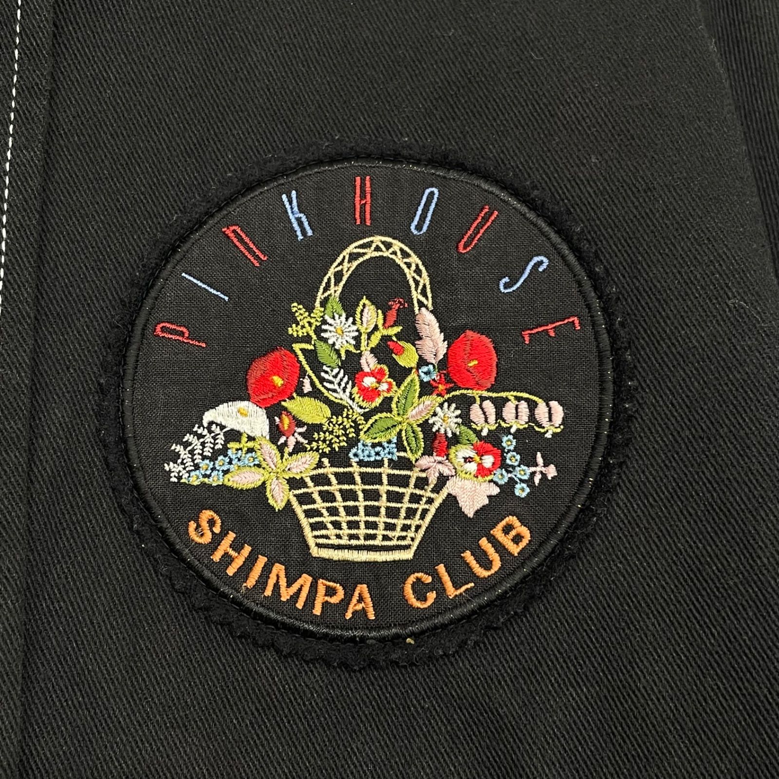 PINK HOUSE ピンクハウス バスケットフラワー フード付きブルゾン