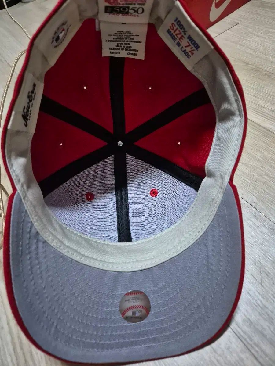 フィアオブゴッド ニューエラ 59 Fifty レッド ウール帽子 7 1 4