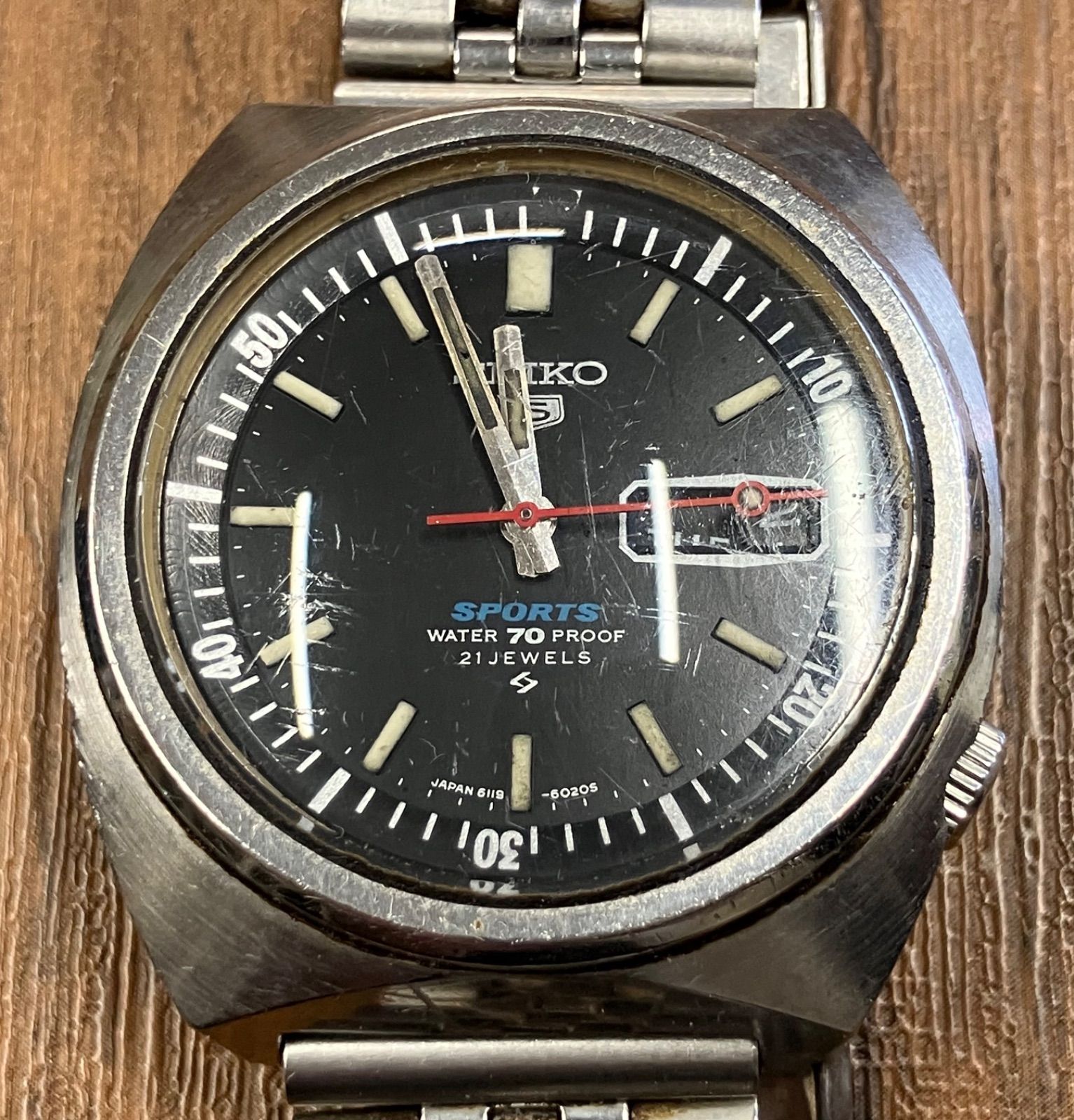 T 164 SEIKO セイコー 5 SPORTS スポーツ 6119‐6020