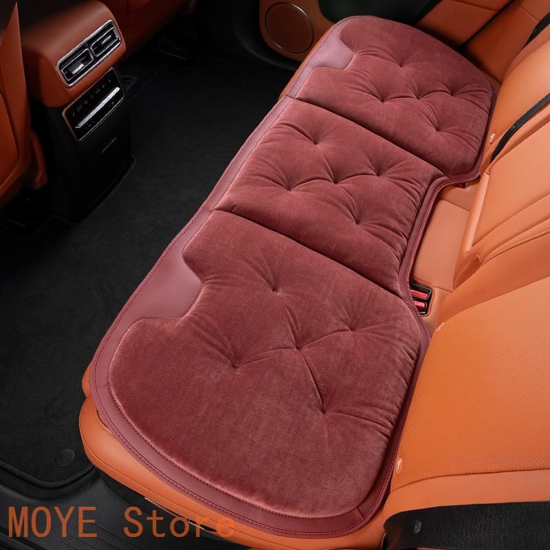 汎用 ワインレッド 車用 前座席用2枚 後部座席用1枚 シートクッション 座布団 シートカバー フランネルの表面 冬の座布団 滑り止め zd1104 BRIGHTFACE_UK